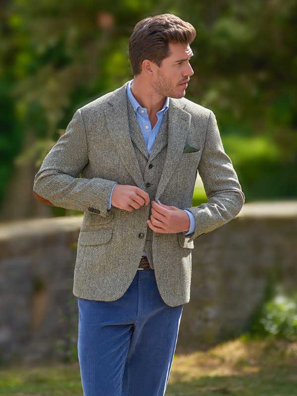 Harris Tweed Sakko “London“ In Multigreen – Bild 4
