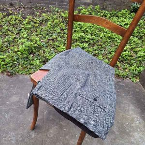 Harris Tweed Hose “Mr. Miller “ Im Black Herringbone