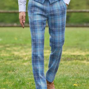 Harris Tweed Hose “Mr. Miller “ In Jeans Herringbone