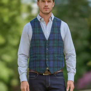 Harris Tweed Weste „Tailor“ In Blackwatch