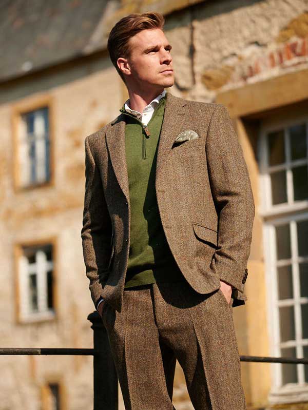 Harris Tweed Sakko “London“ In Evergreen – Bild 2